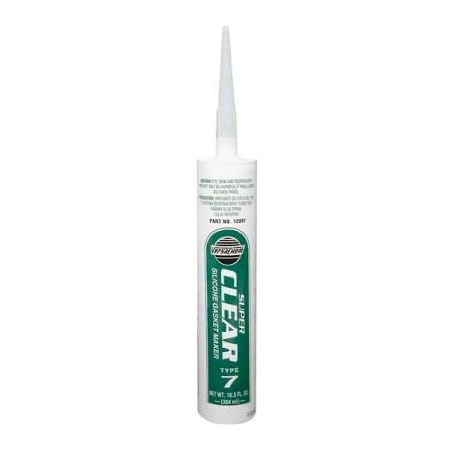 Itw VersaChem Super Clear Silicone, 12007, 10.3 Oz. Cartridge 12007